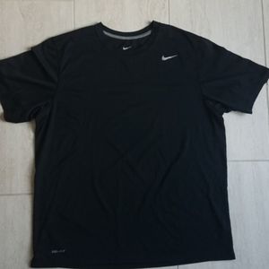NIKE Black Mens Dri-Fit Shirt Size XL